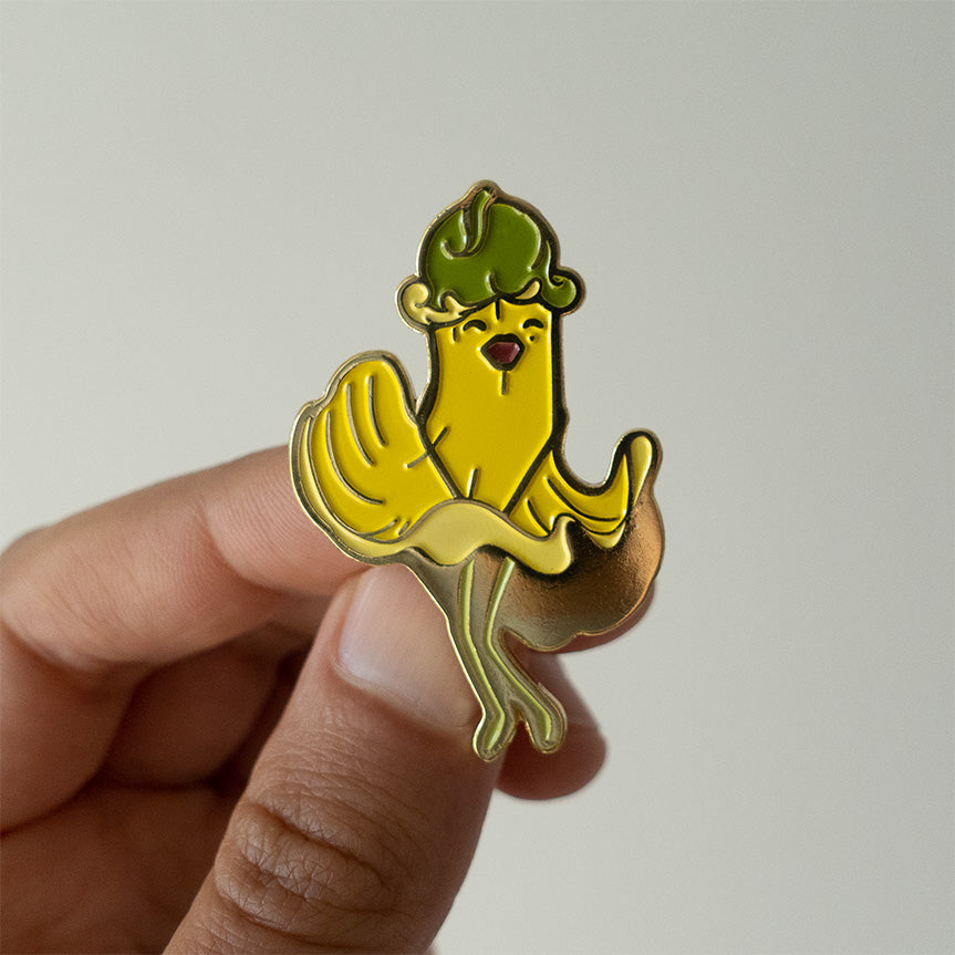 Marilyn Kowhai Pin - Gold Edition