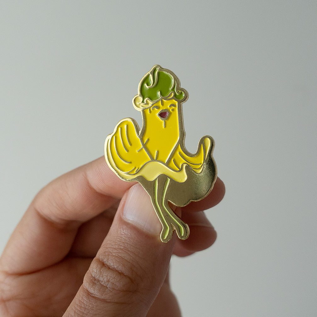 Marilyn Kowhai Pin - Gold Edition