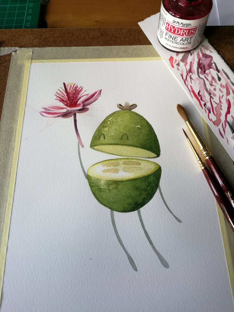 Feijoa Flower Power - Print