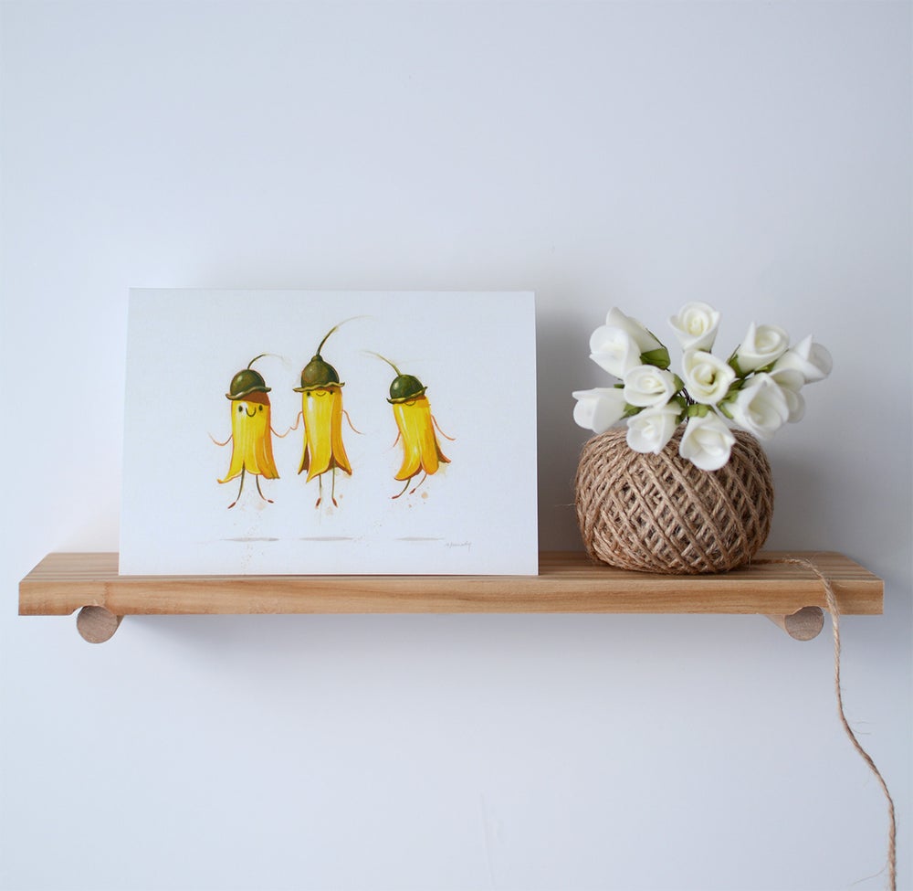Dancing Kowhai Greeting Card