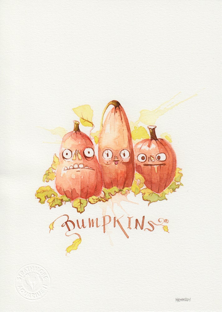 Dumpkins Watercolour Painting