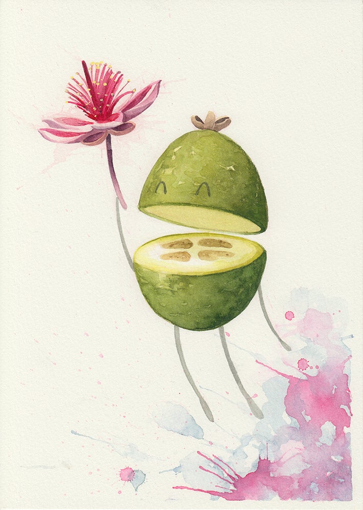 Feijoa Flower Power - Print