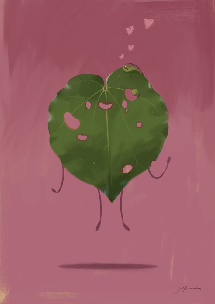 Kawakawa & Hearts Greeting Card