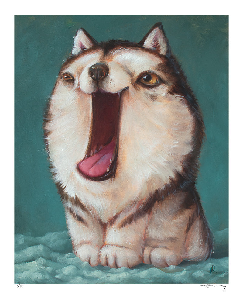 Caspian the Pocket Husky - Fine Art Print