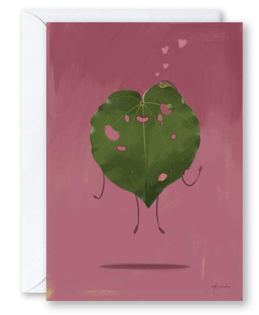 Kawakawa & Hearts Greeting Card