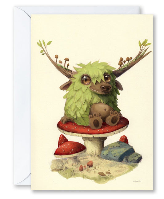 The Mushroom Sitter - Greeting Card