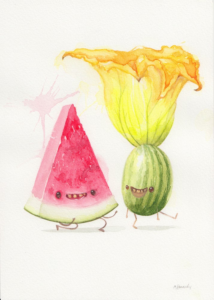 Melon & Zucchini Party Print
