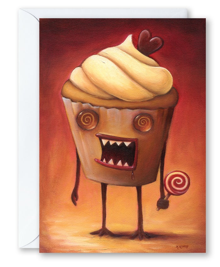 Zombie Cupcake - Greeting Card